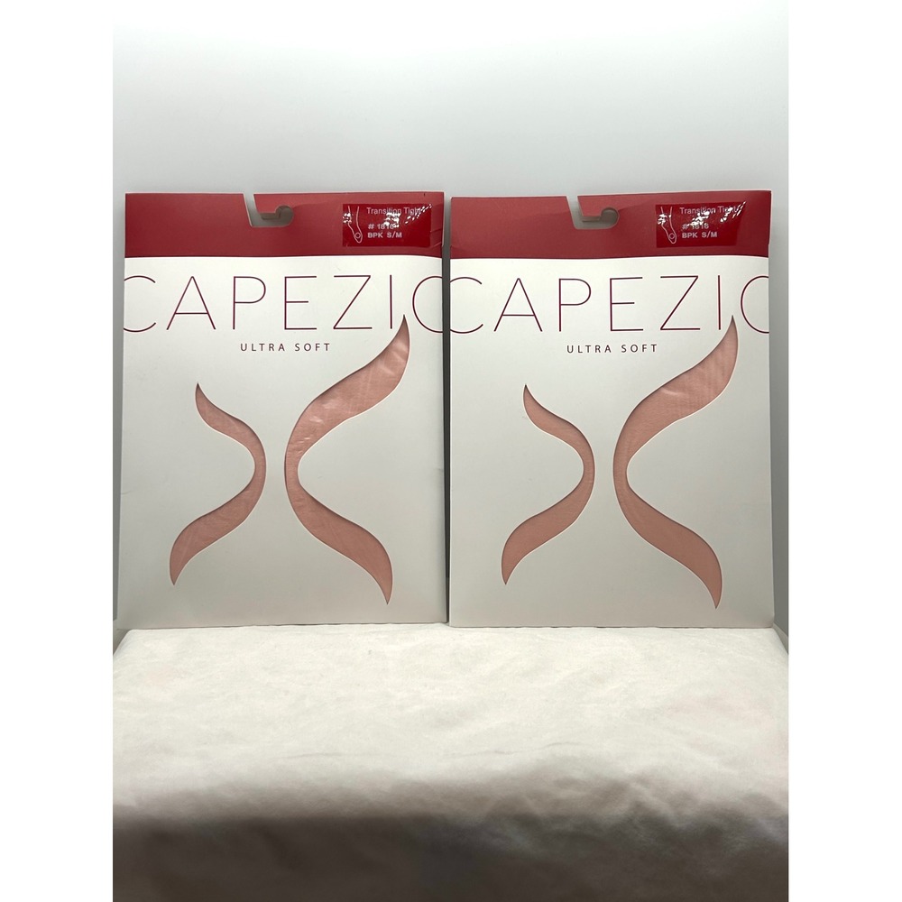 Capezio 1816 Ultra Soft Transition Tights Ballet Pink S/M 2 Pairs NEW